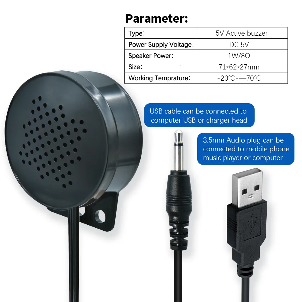 Standard DC 5V power input