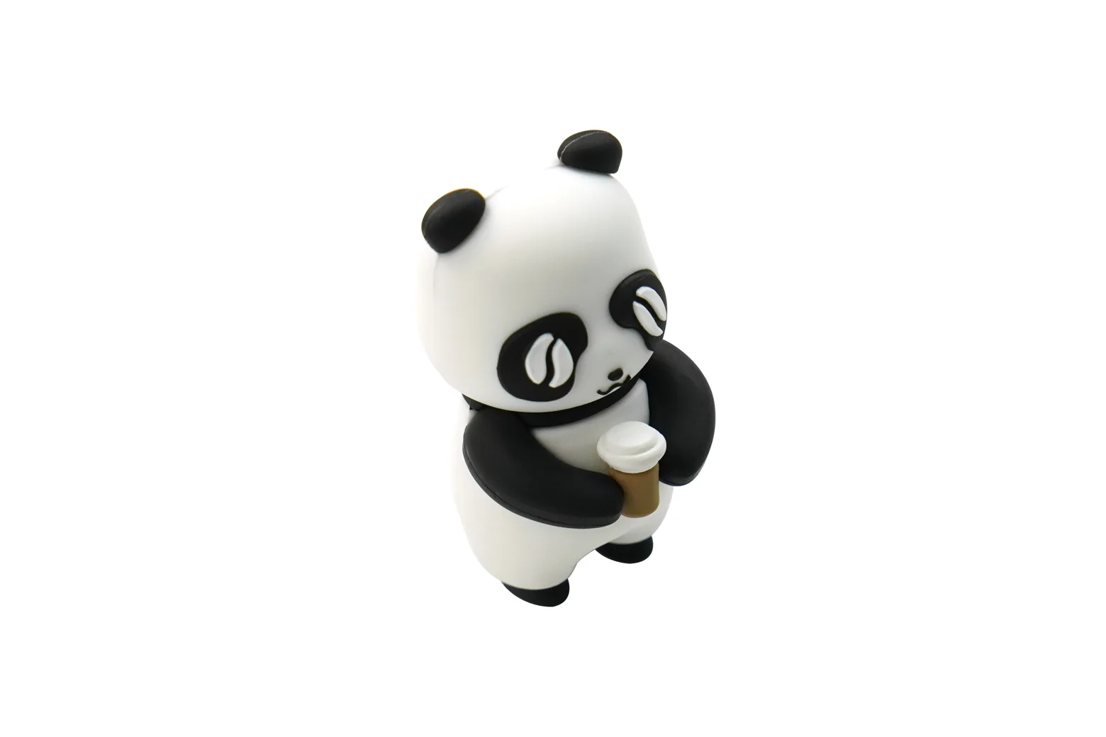 Cute LattePanda 64GB Silicone USB 3.0 Flash Drive (Model: Holding Coffee)