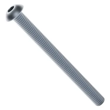 2802 Series Zinc-Plated Steel Button Head Screw (M4 x 0.7mm, 45mm Length)