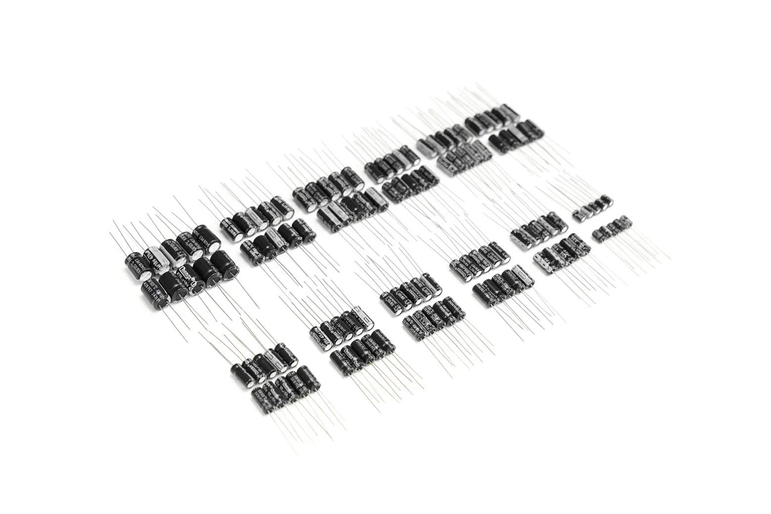 Aluminum Electrolytic Capacitor Pack (100 PCS, 1µF-470µF)