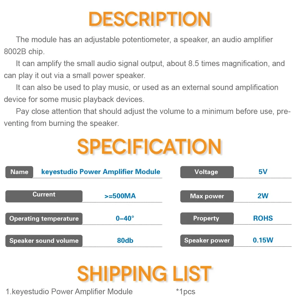 ROHS compliance and operating limits