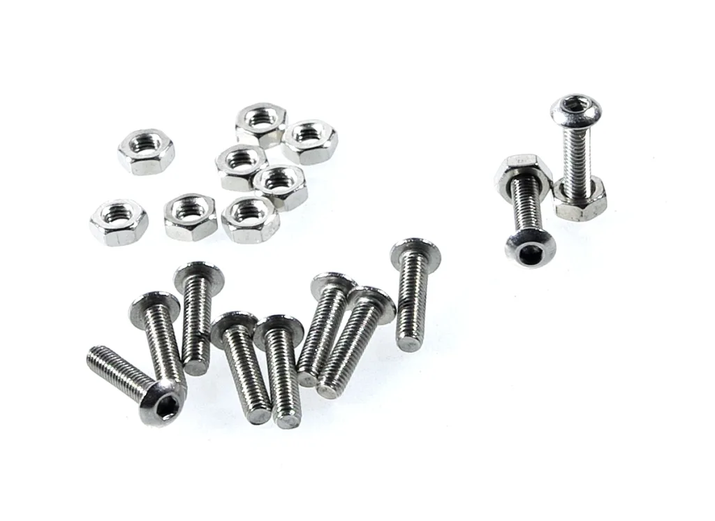 M3x16 Low Profile Hex Head Cap Screw Set (10 Sets)