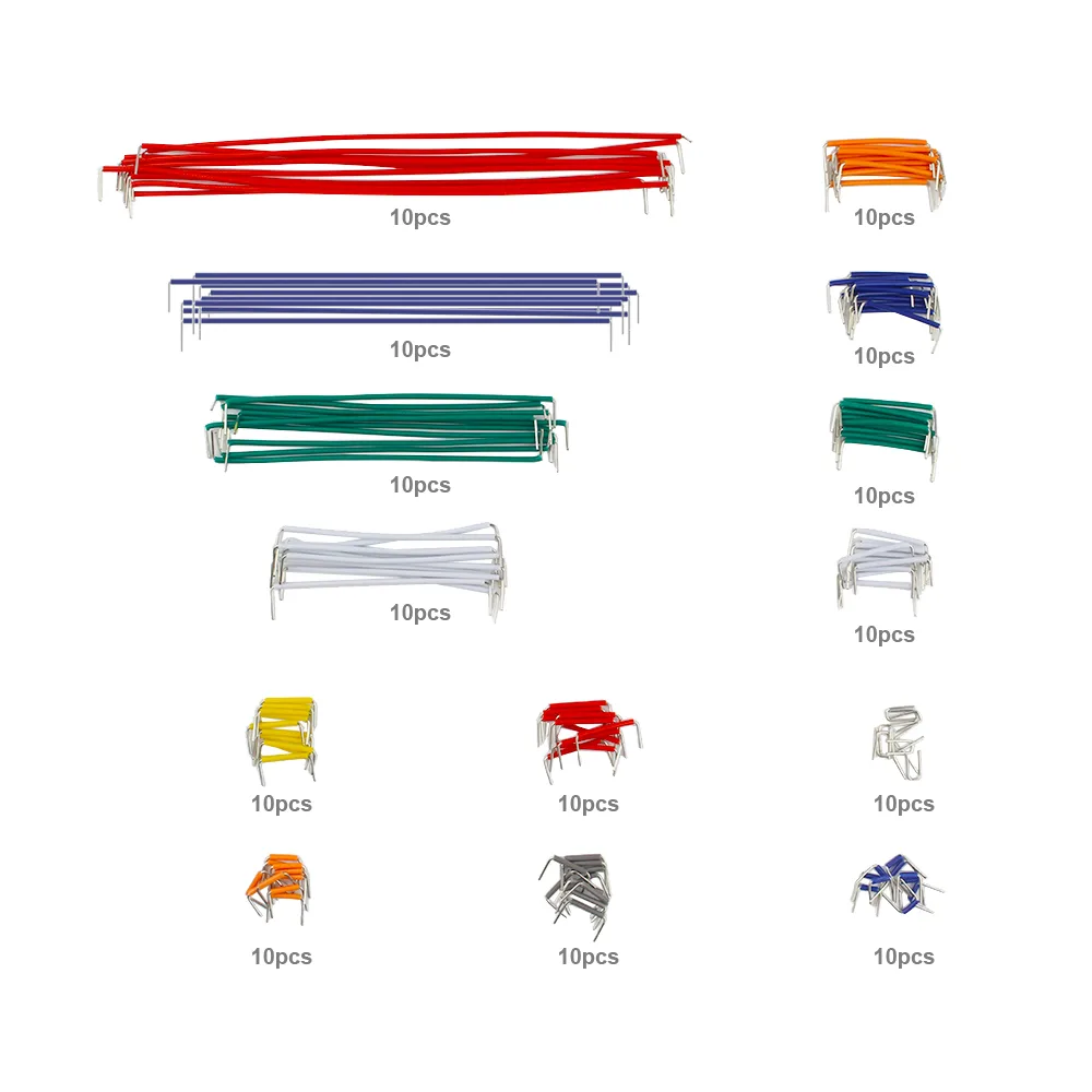 Fourteen precise wire lengths