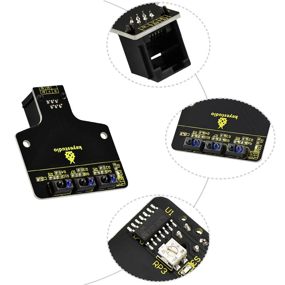 Integrated triple sensor array