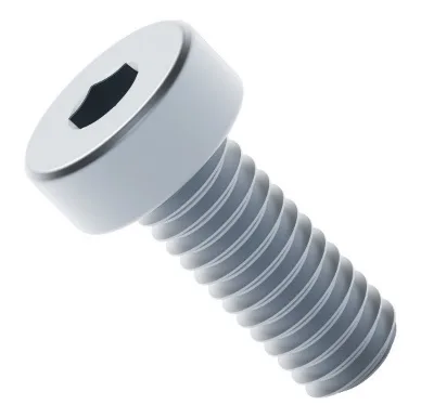 2804 Series Zinc-Plated Steel Low Profile Socket Head Screw (M4 x 0.7mm, 10mm Length)