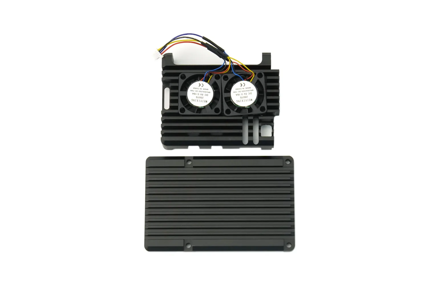 Dual Fans Metal Case for Raspberry Pi 5 Single Board Computer