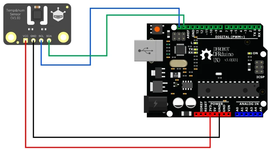 Standard I2C digital interface