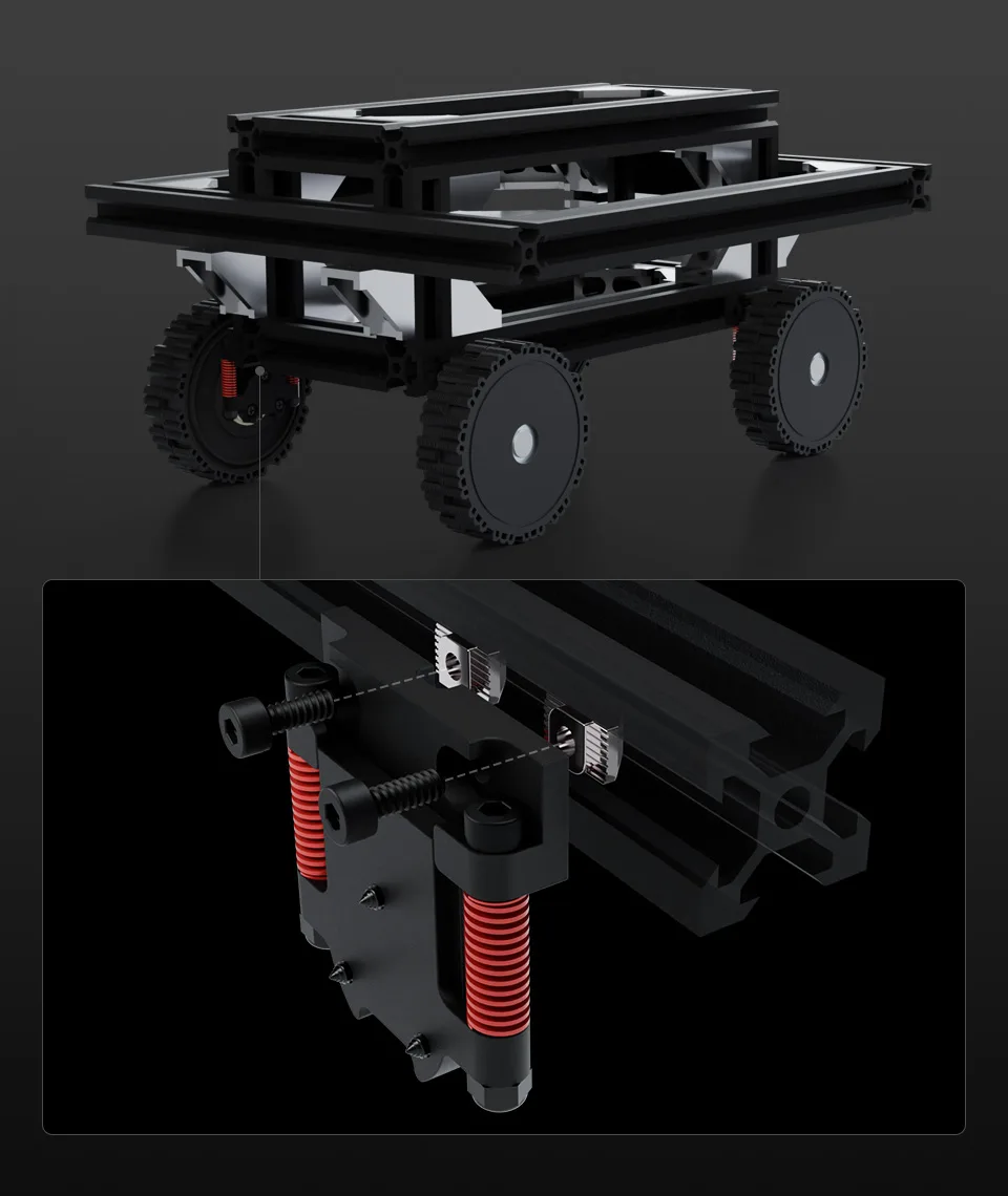 High-strength spring suspension