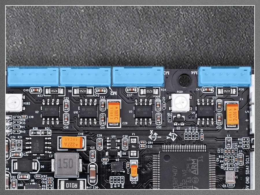 Four-channel encoder motor drive