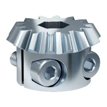 4306 Series Steel, MOD 1.5, Clamping Pinion Bevel Gear (8mm REX Bore, 14 Tooth)