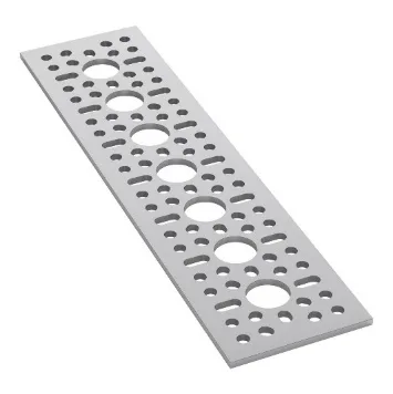 3123 Series Pattern Plate (1 x 7 Hole, 48 x 192mm)