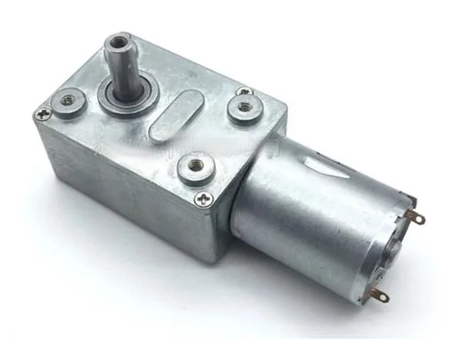 JGY370 DC 12V 90 RPM High-Torque Turbo Worm Gear Motor