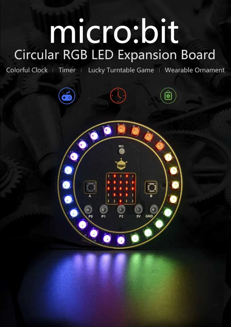 24 addressable RGB LEDs