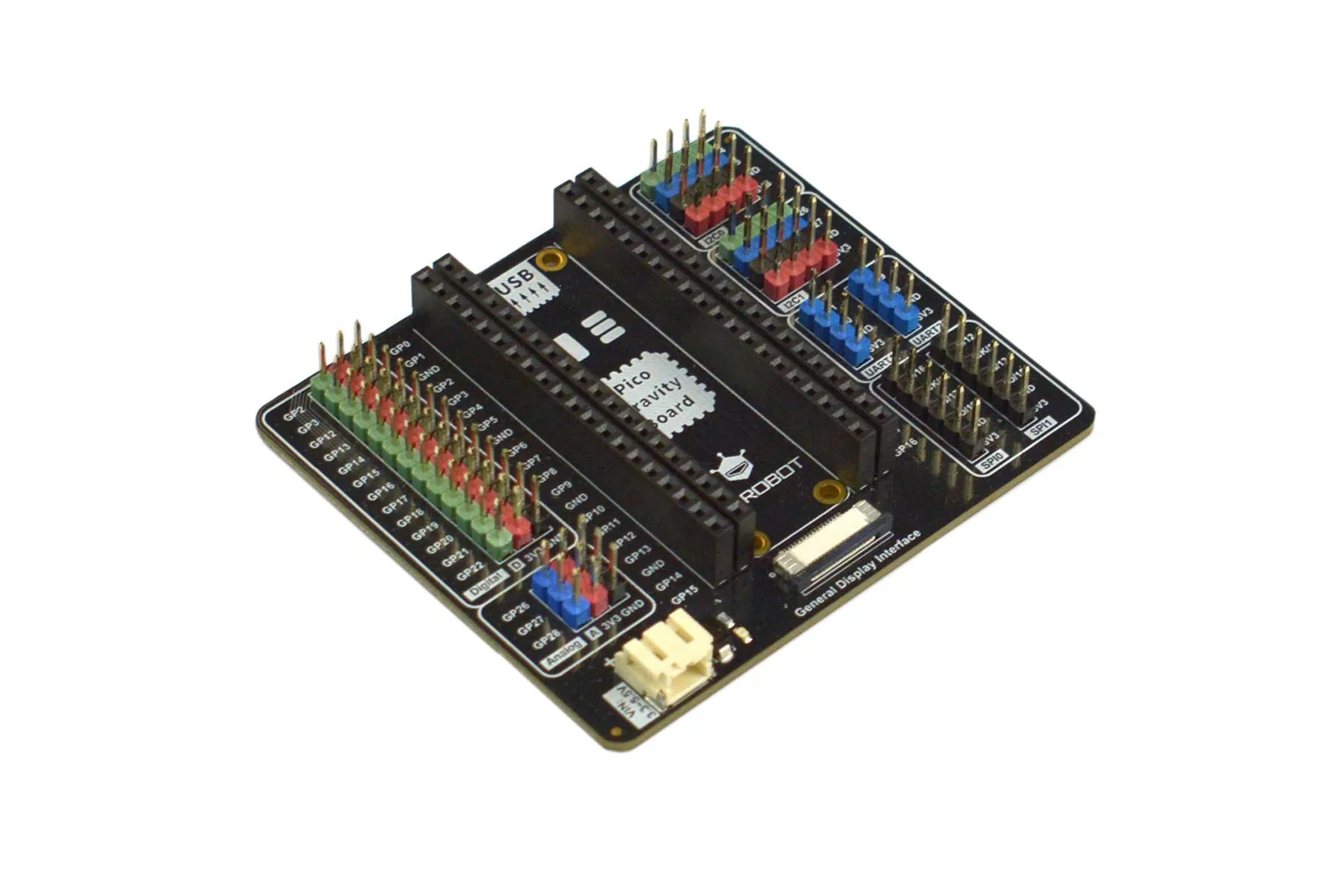 Gravity: Expansion Board for Raspberry Pi Pico / Pico 2