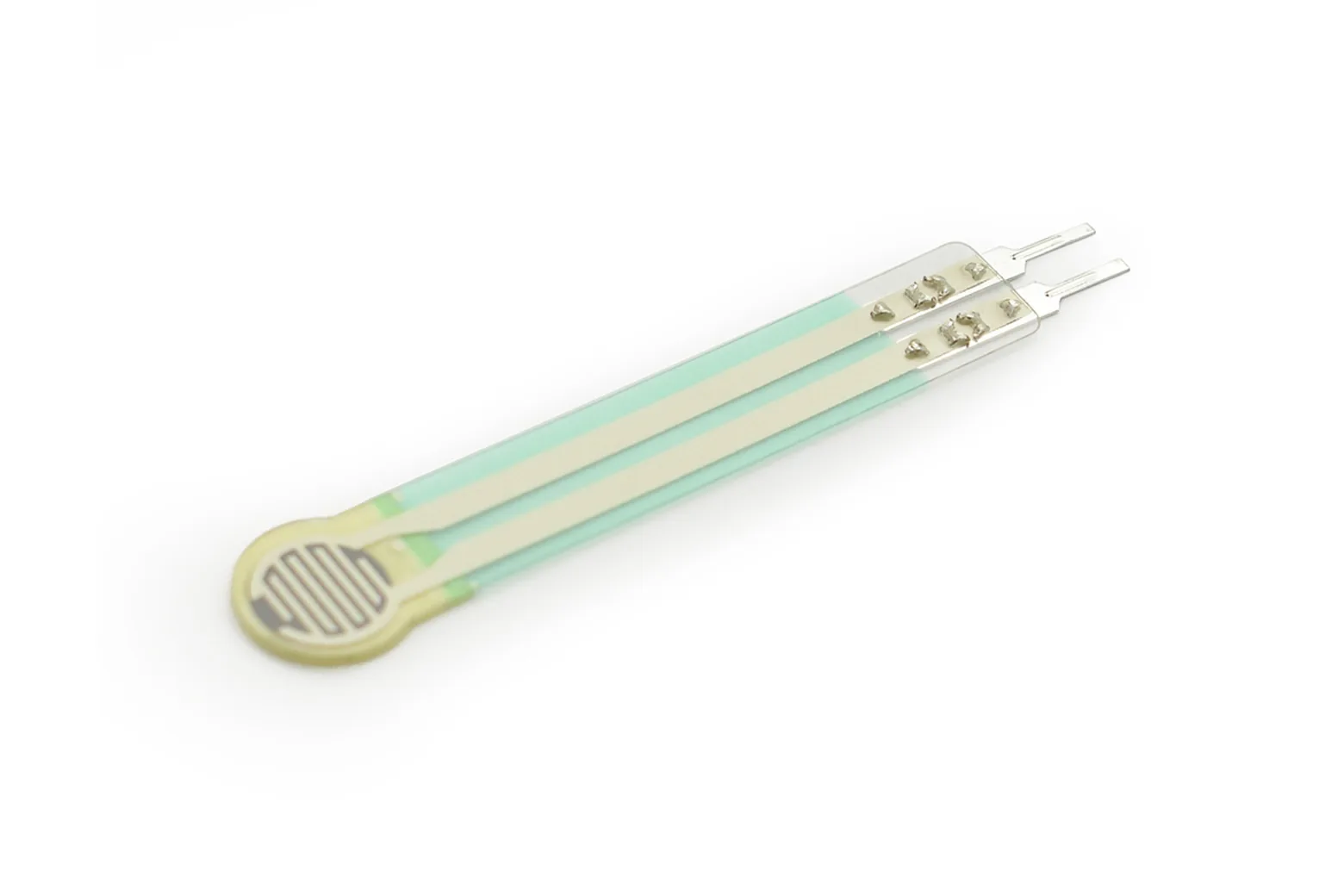 Circular Thin Film Force Sensor with Extended Leads (7.6mm, 30g-1.5kg, 0.3mm)