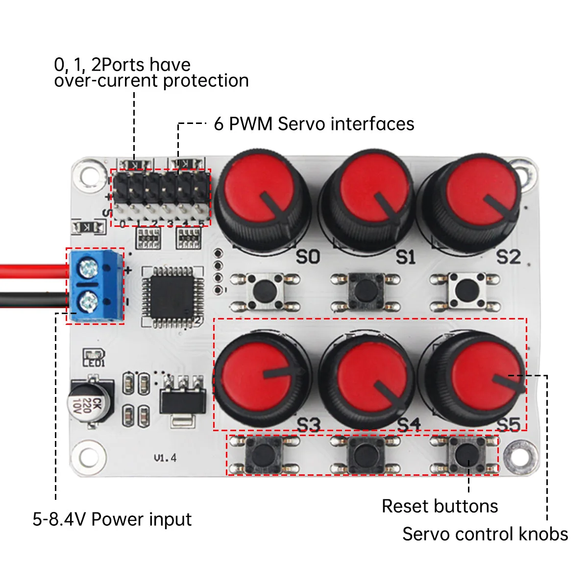 Clear board layout and parameters
