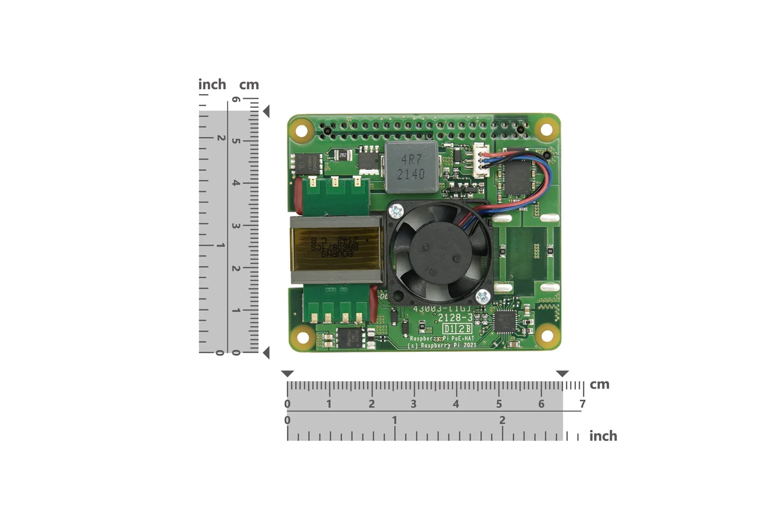 Raspberry Pi PoE+ HAT (Compatible with Raspberry Pi 4B / 3B+)