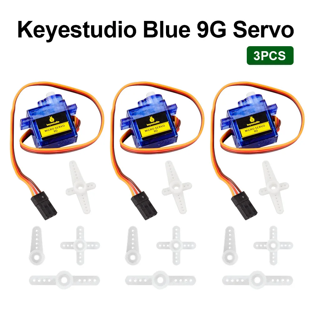 Three-pack of micro servos