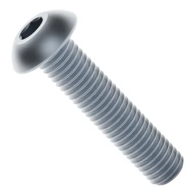 2802 Series Zinc-Plated Steel Button Head Screw (M4 x 0.7mm, 18mm Length)
