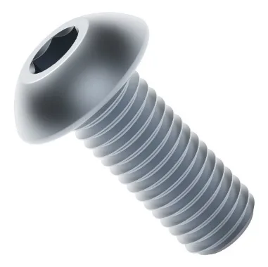 2802 Series Zinc-Plated Steel Button Head Screw (M4 x 0.7mm, 10mm Length)