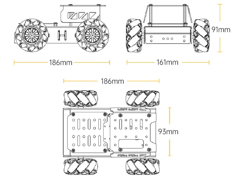 Chassis physical dimensions