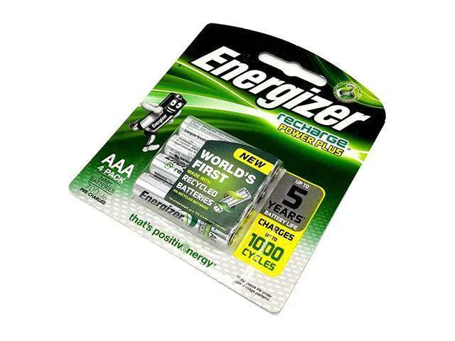 Energizer AAA NiMH Rechargeable Batteries 1.2V 700mAh (4 Pack)