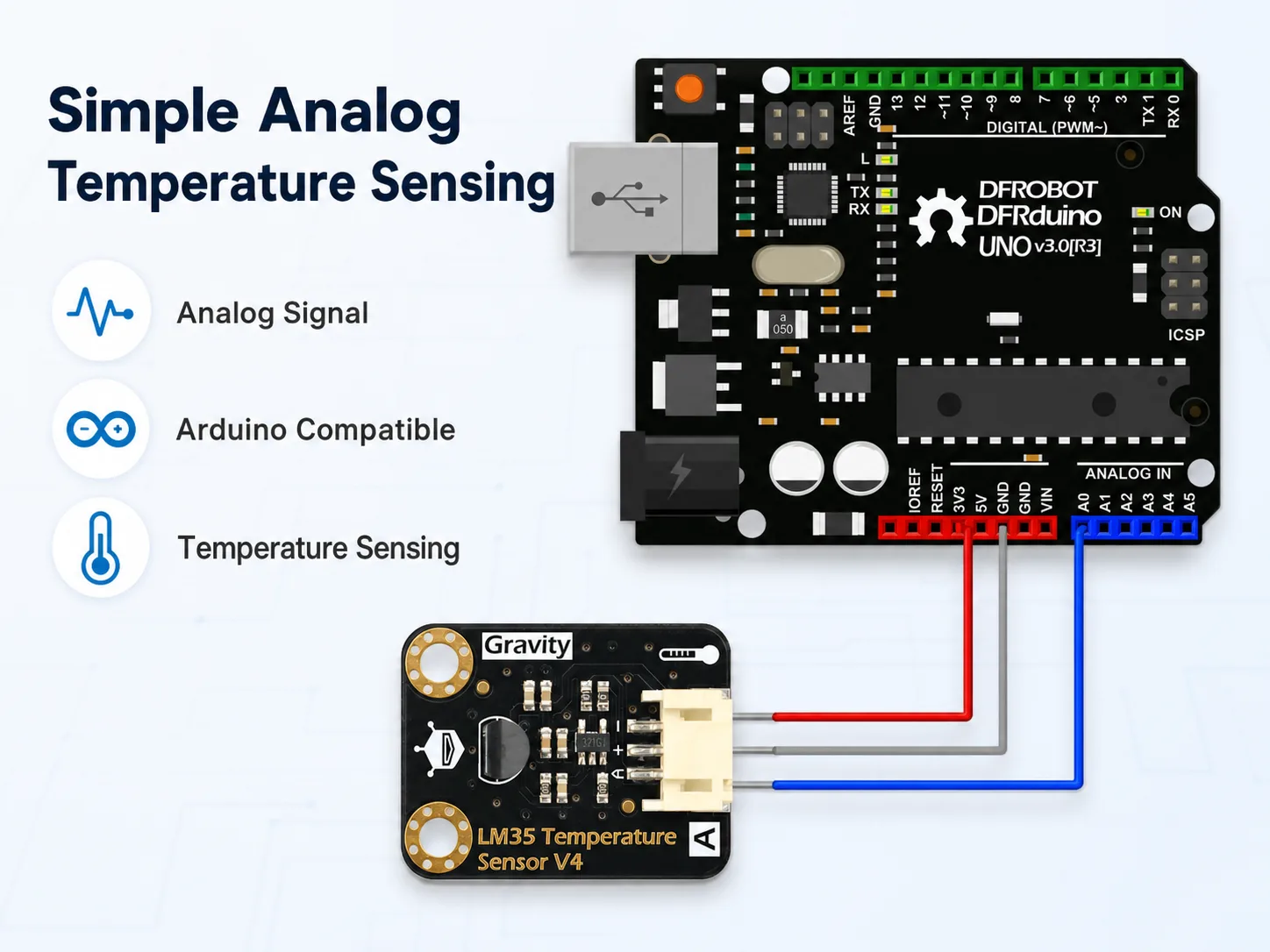 Simple wiring with Arduino