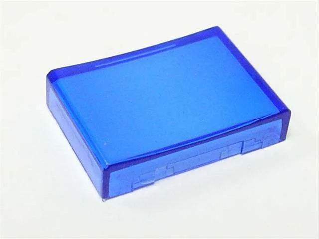 Blue Rectangular Lens and Diffuser Kit for Standard Switches, 18x24mm