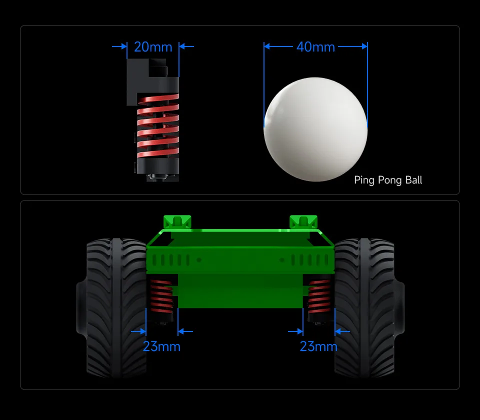 Compact space-saving profile
