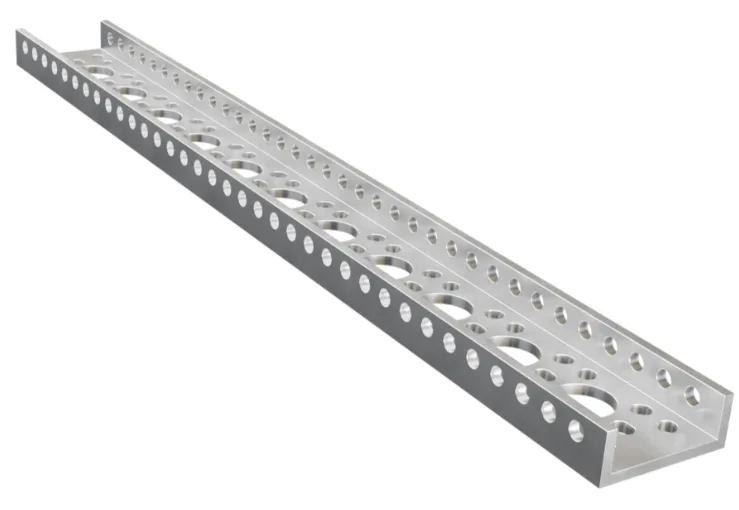 3143 Series Mini Low-Side U-Channel (11 Hole, 288mm Length)