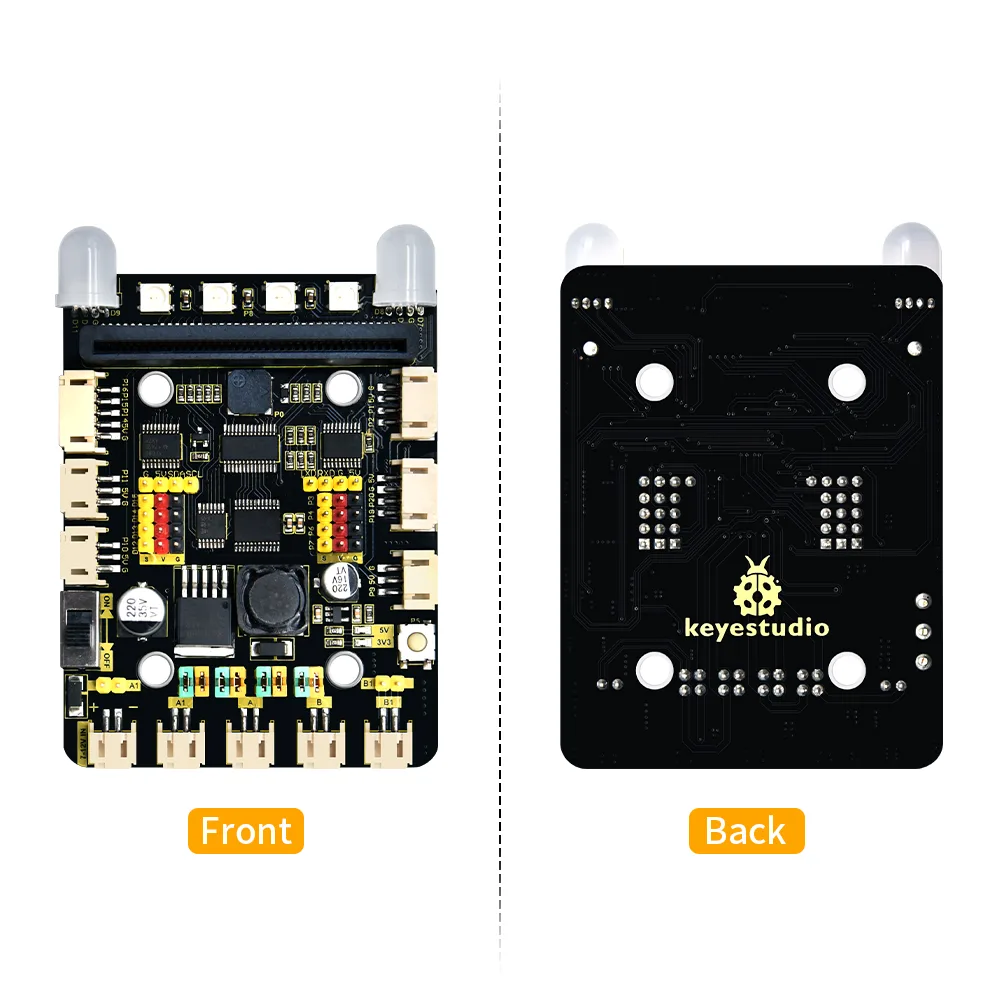 Built-in RGB lights and buzzer
