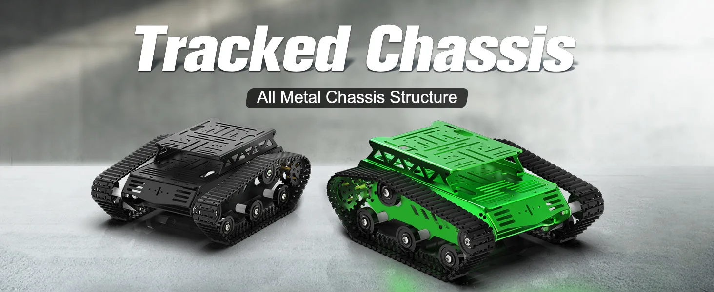 Robust tracked aluminium chassis
