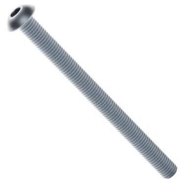 2802 Series Zinc-Plated Steel Button Head Screw (M4 x 0.7mm, 50mm Length)