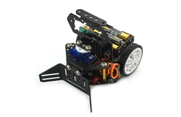 Bulldozer attachment for interactive robotics