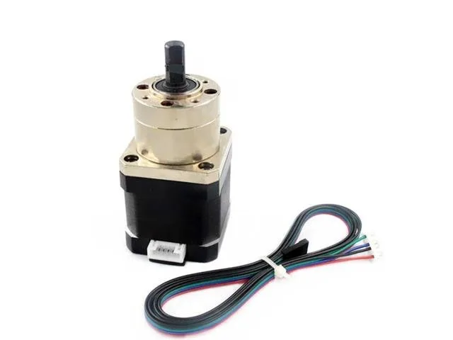 Bipolar Stepper Motor with 5.18:1 Planetary Gearbox, 8mm Shaft