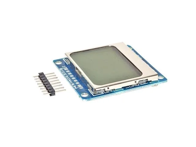Nokia 5110 84x48 Dot Matrix LCD Module with Blue Backlight