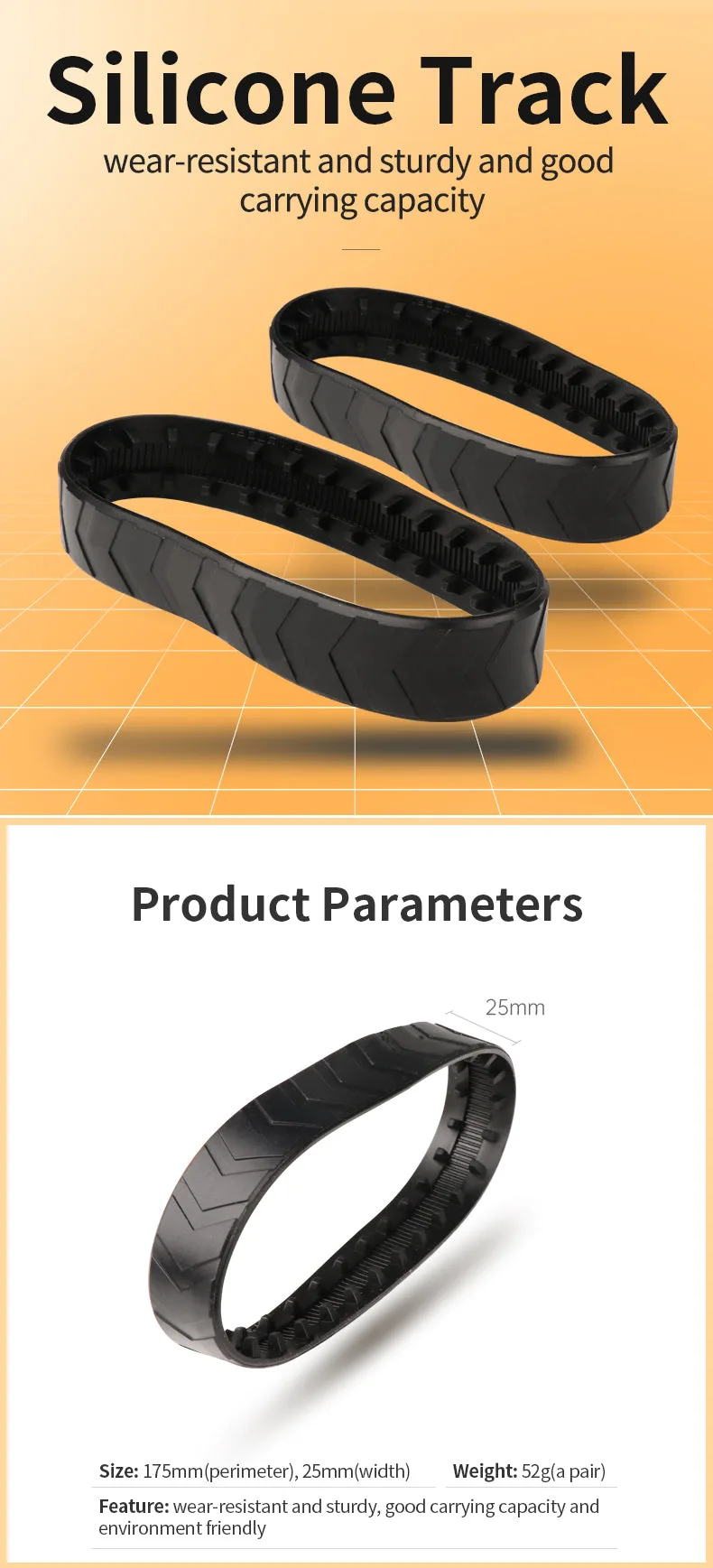 High-grip silicone construction