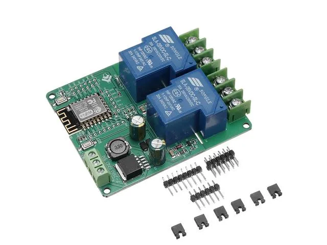 ESP8266 ESP-12F Dual-Channel 30A WiFi Relay Board, 5V 7-28V