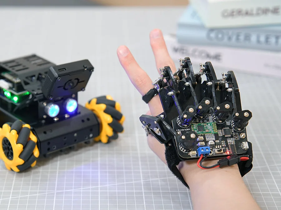 Wireless glove gesture control