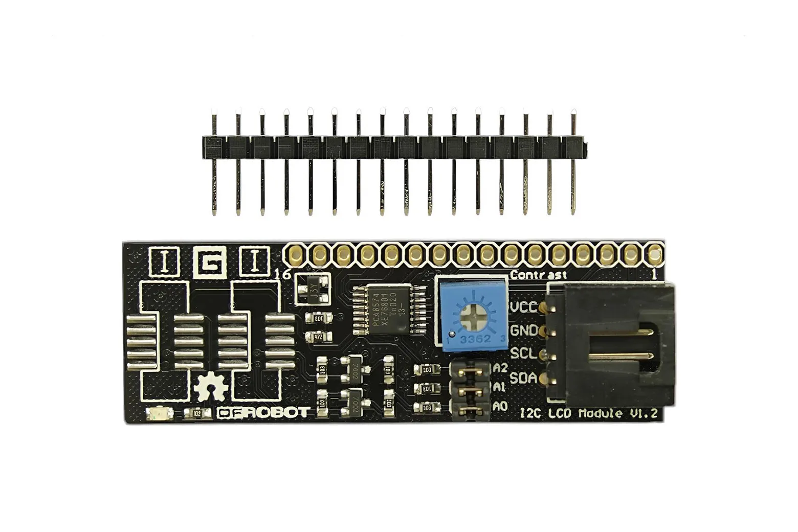 I2C LCD Backpack Module for HD44780 Character Displays