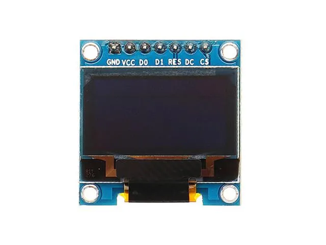 0.96-Inch OLED Graphic Display Module, 128x64, Blue, SPI