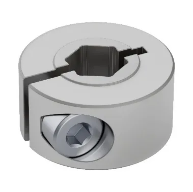 4910 Series Aluminum Clamping Collar (8mm REX ID x 20mm OD, 9mm Length)