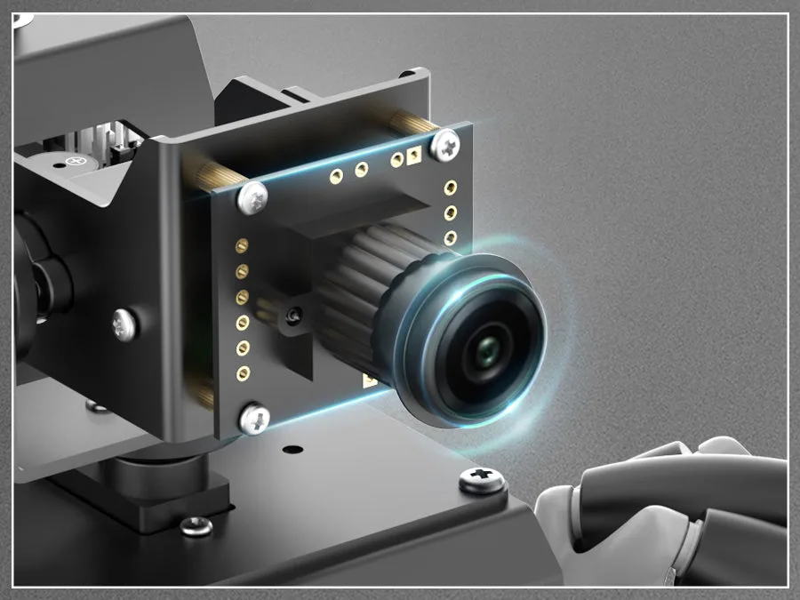 2DOF camera with 360-degree vision