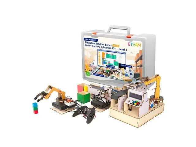 ACEBOTT QE031 3-in-1 STEM Smart Factory Kit with ESP32 Controller