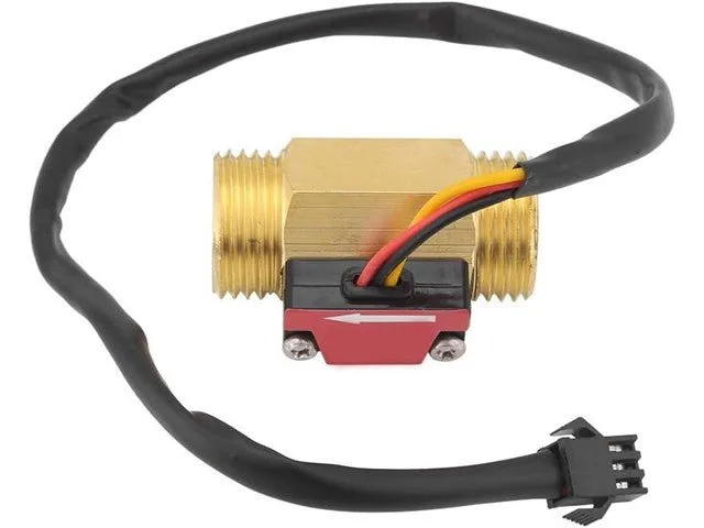 ZJ-B7 Brass Water Flow Sensor, G1/2 Inch, 1–25 L/min