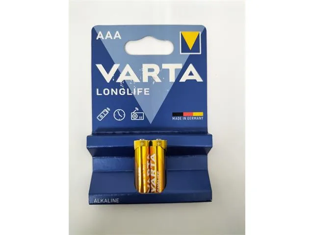 Varta Longlife 1.5V AAA Alkaline Batteries (2 Pack)
