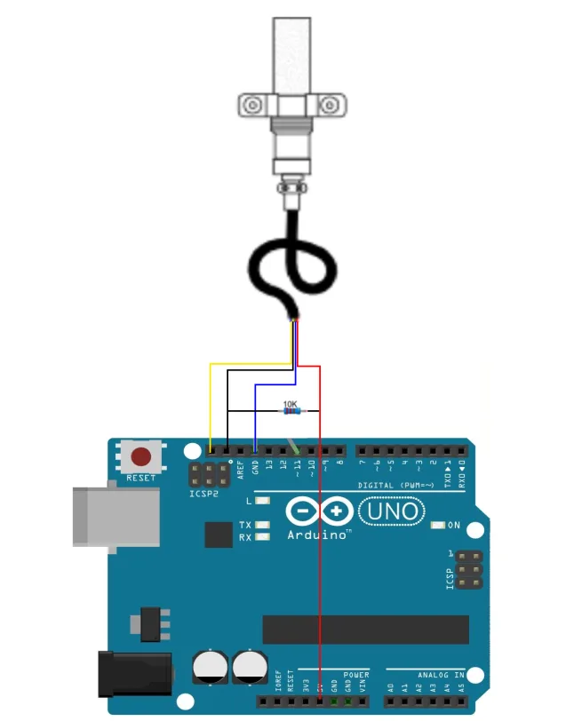 Two-wire digital interface and wiring