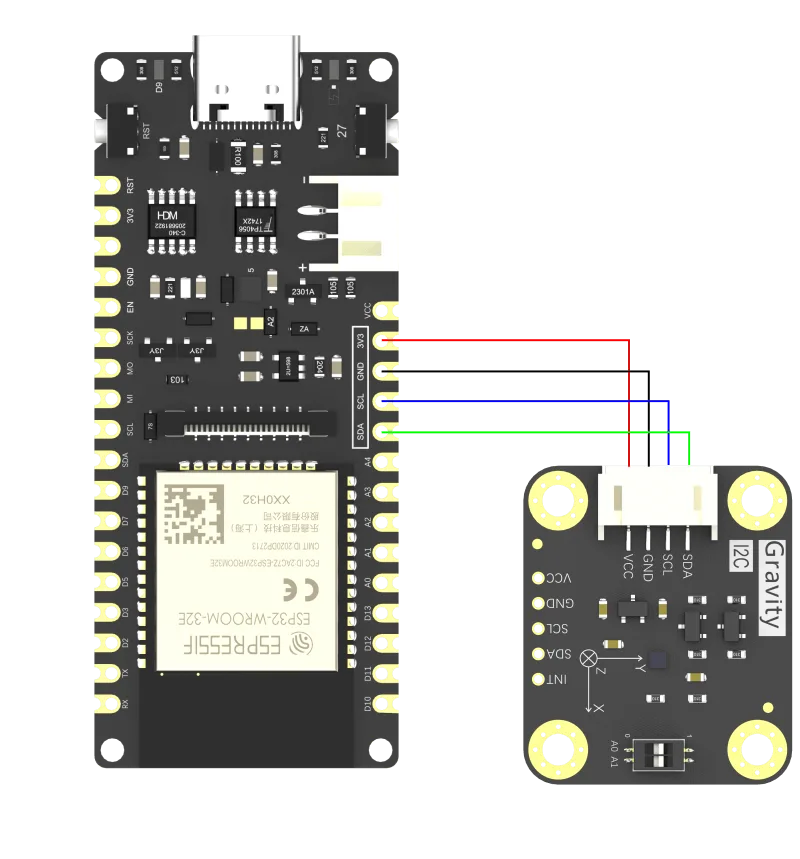 Flexible I2C setup and connection