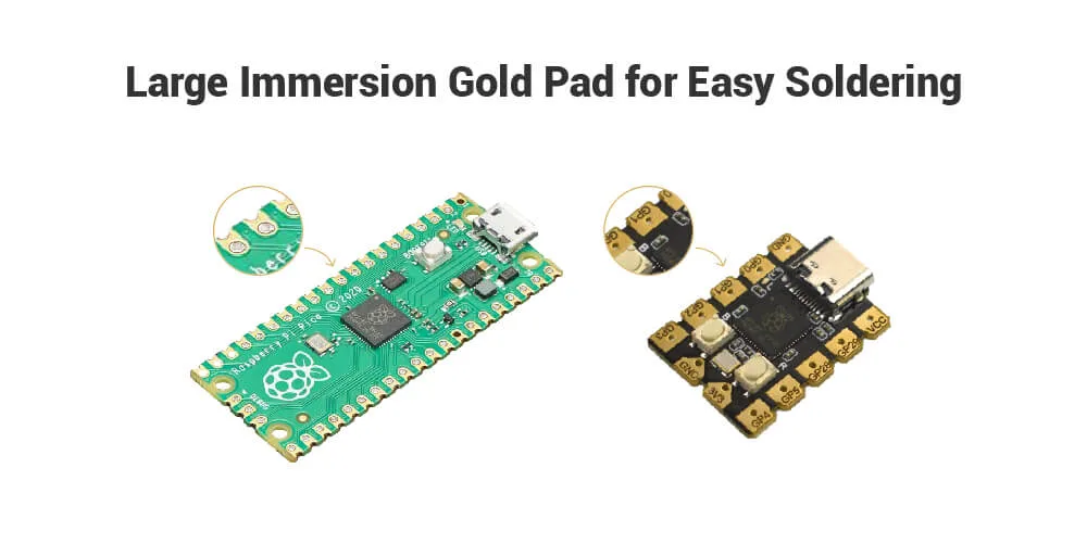 Beginner-friendly immersion gold pads