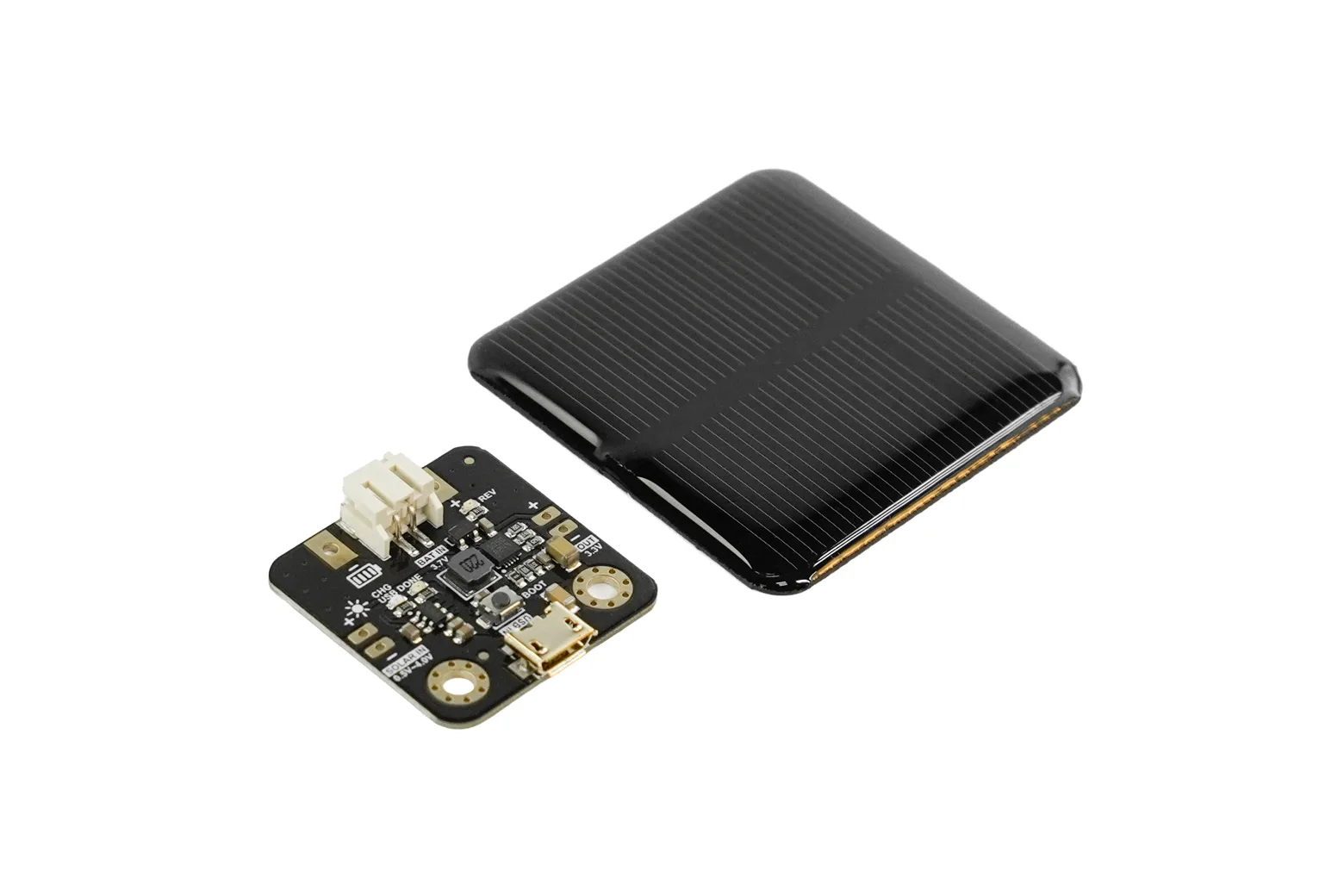 Micro Solar Power Manager / Charger with Regulated Output (Solar Panel Input: 1~3V, 70mA)